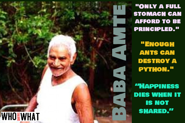 QUOTES BY BABA AMTE