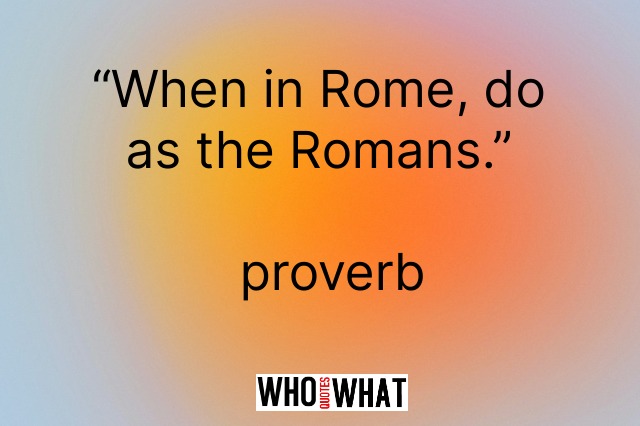 SIMPLE  PROVERBS  by  WHO QUOTES WHAT