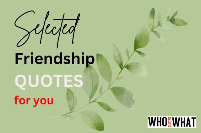 Most Memorable Friendship Quotes